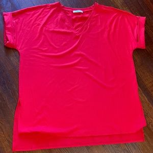 Zenana vneck side slit top